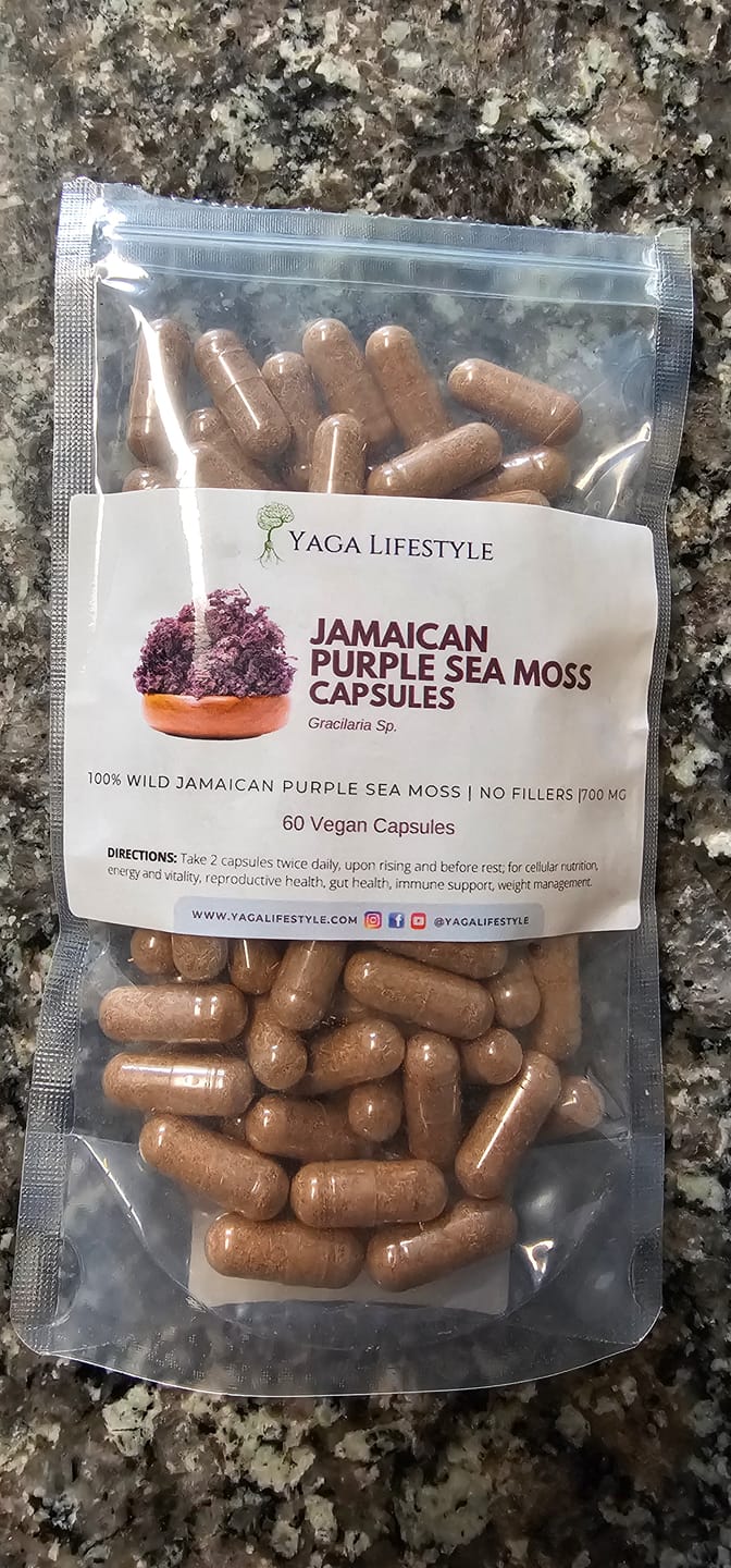 Customer photo review of Jamaican Purple Sea Moss Capsules | 60 Vegan Capsules