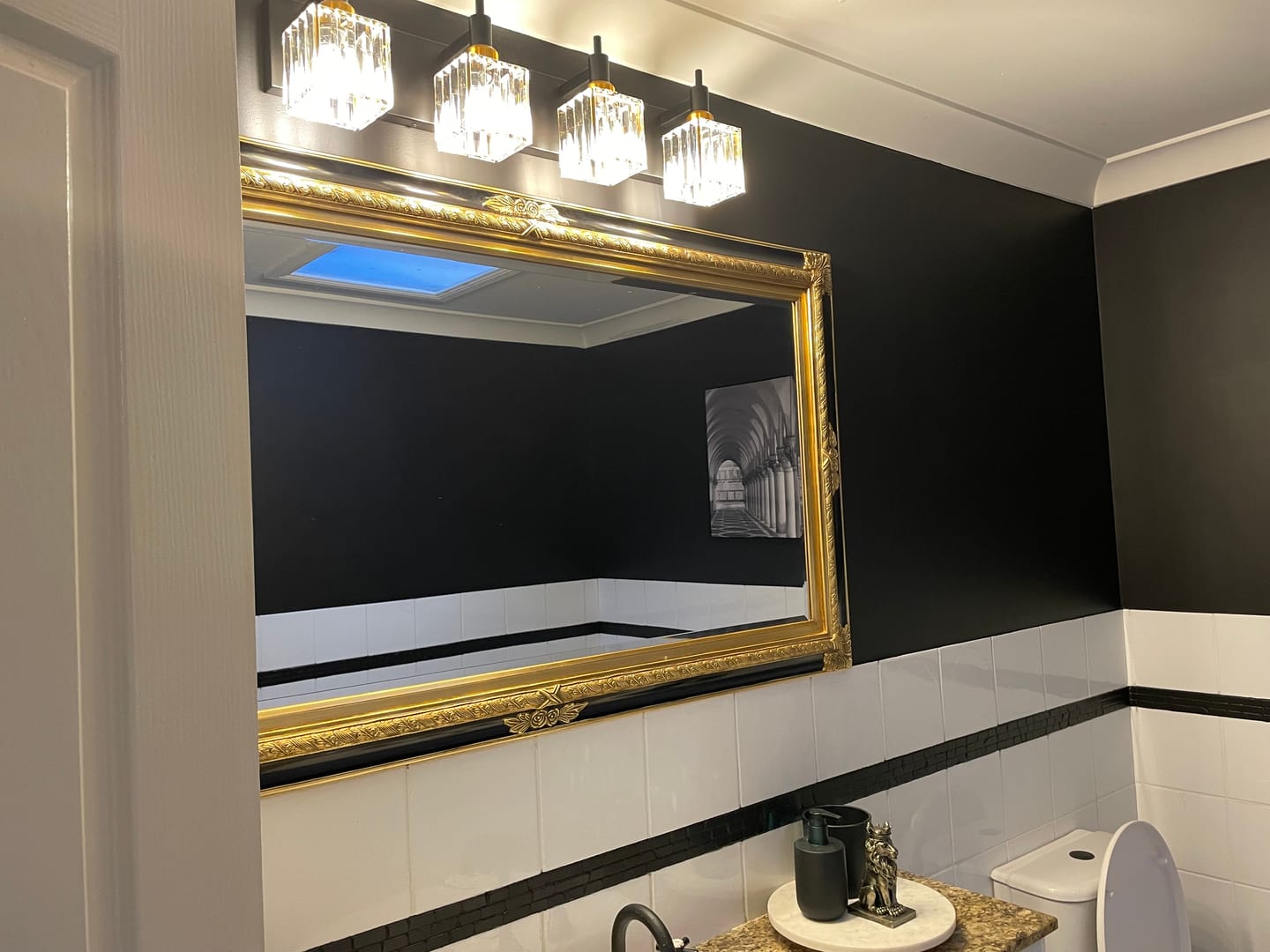 Customer photo review of Modern Luxury Bathroom Crystal Wall Light