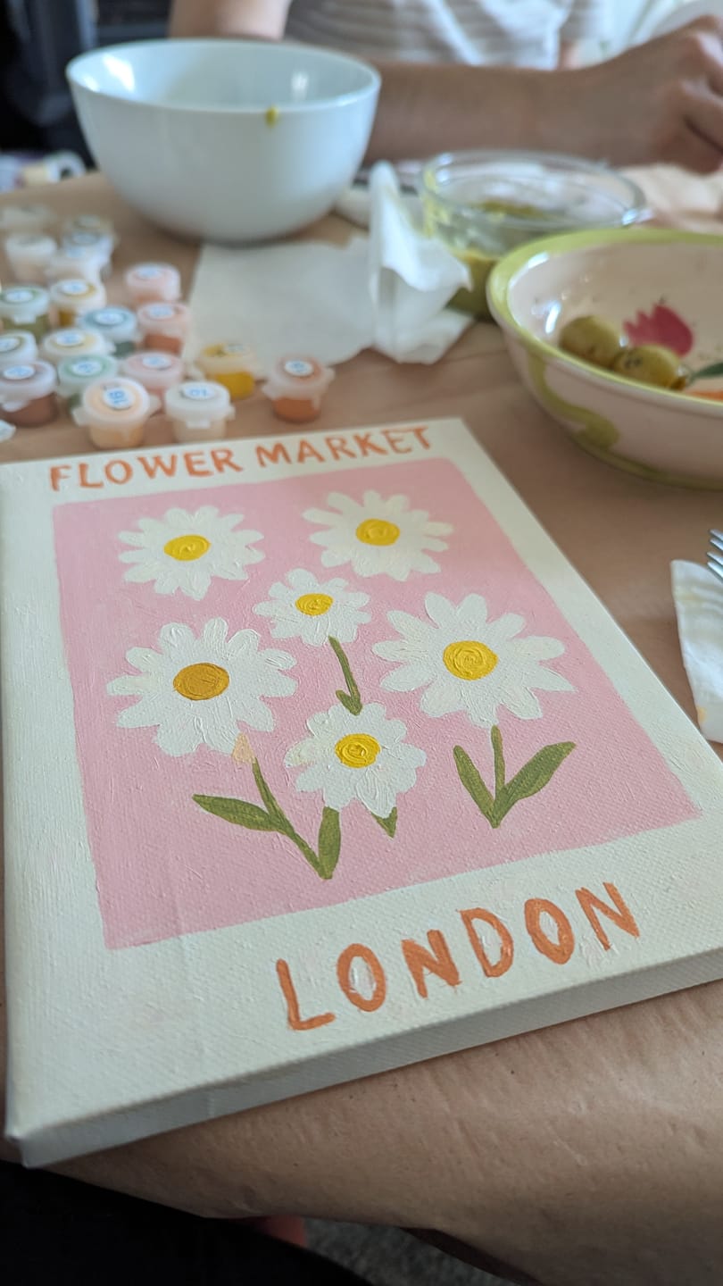 Customer photo review of 6 Mini Paintings - Flower Market Set