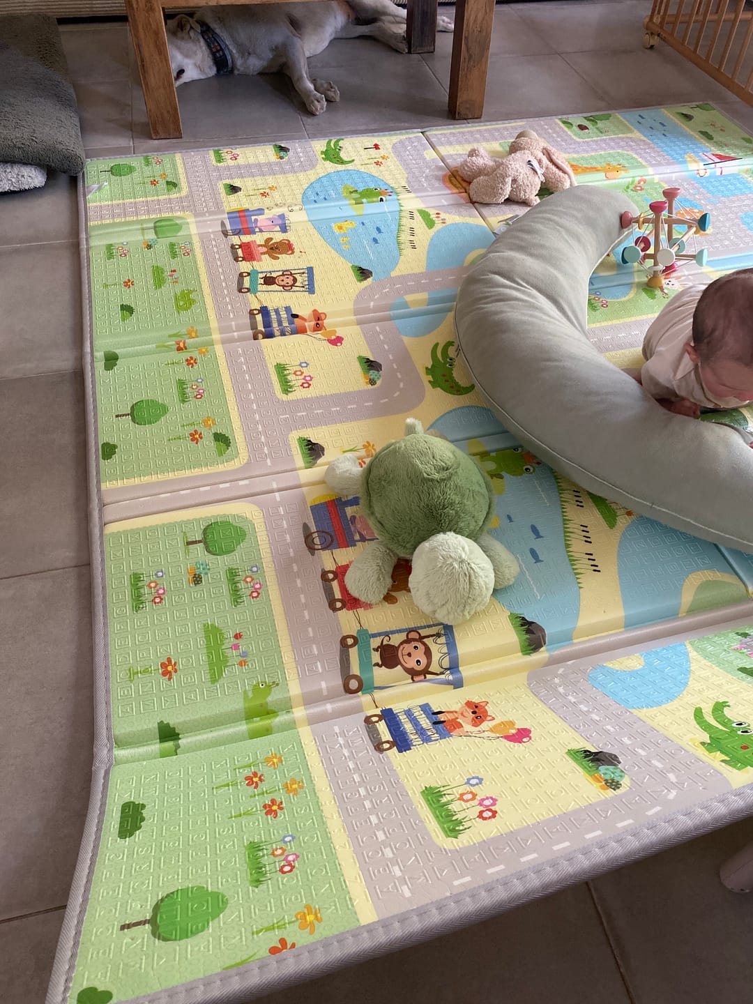 Customer photo review of Tapis Anti-Choc : Créez un grand espace de jeu !