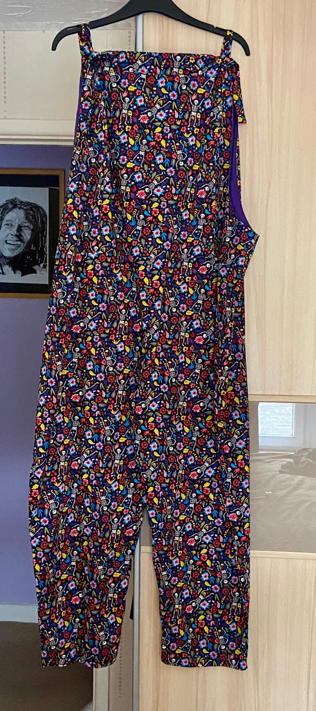 Customer photo review of Garden Skeletons Rose & Hubble Cotton Poplin Fabric