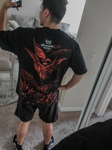 Customer photo review of Angel of Victory Tee