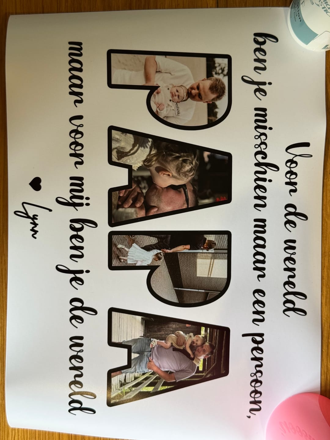 Customer photo review of Beste Papa - Gepersonaliseerde sokken voor ouders en grootouders