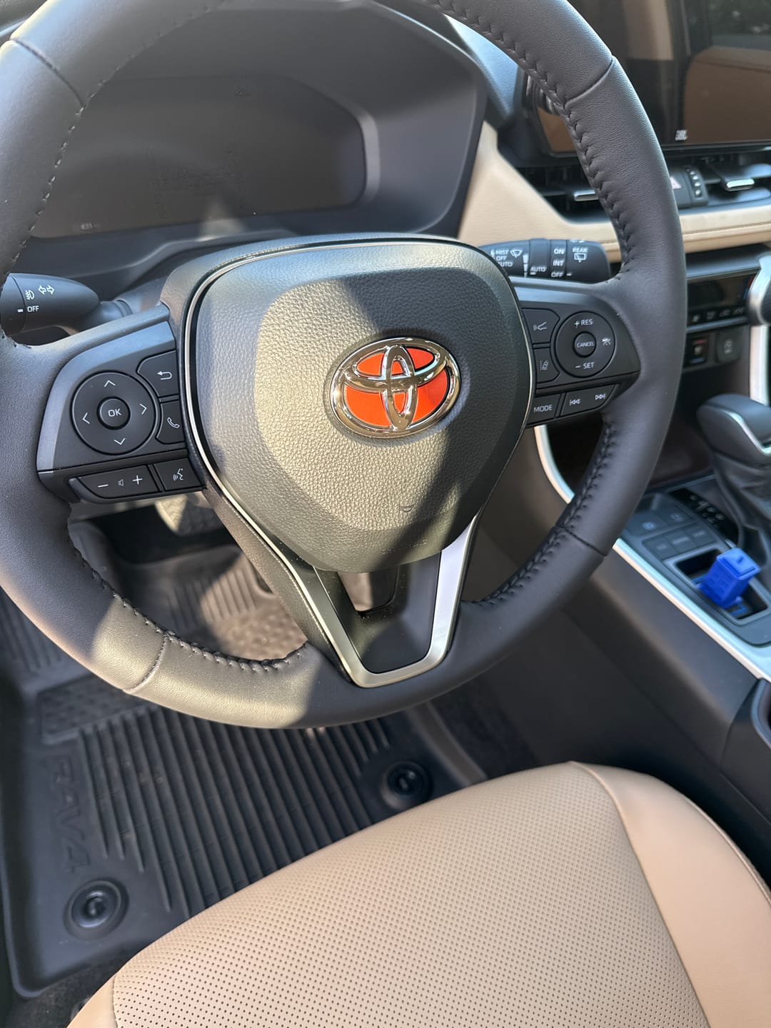 Customer photo review of Custom Color Steering Wheel Decal for Toyota