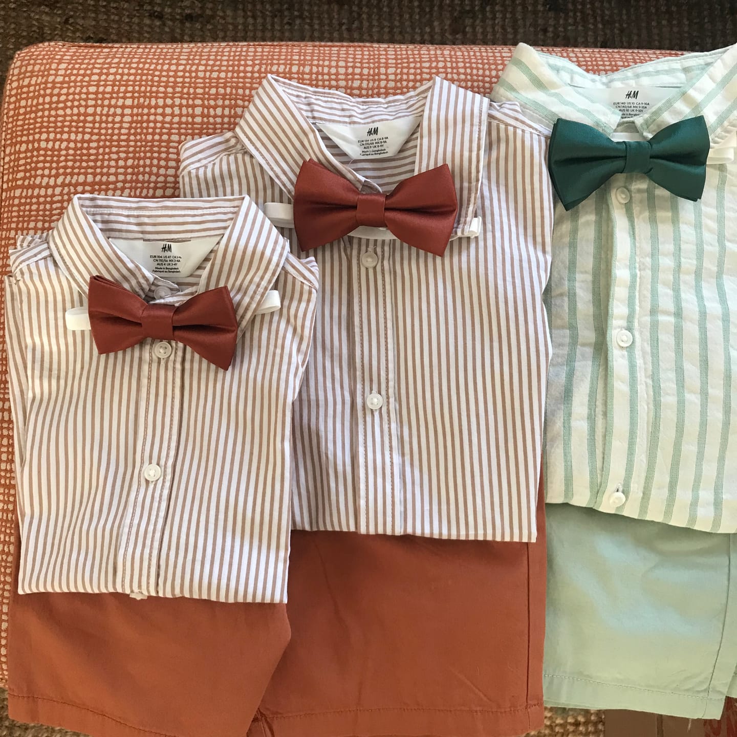 Customer photo review of Terracotta Bow Tie- in Satin