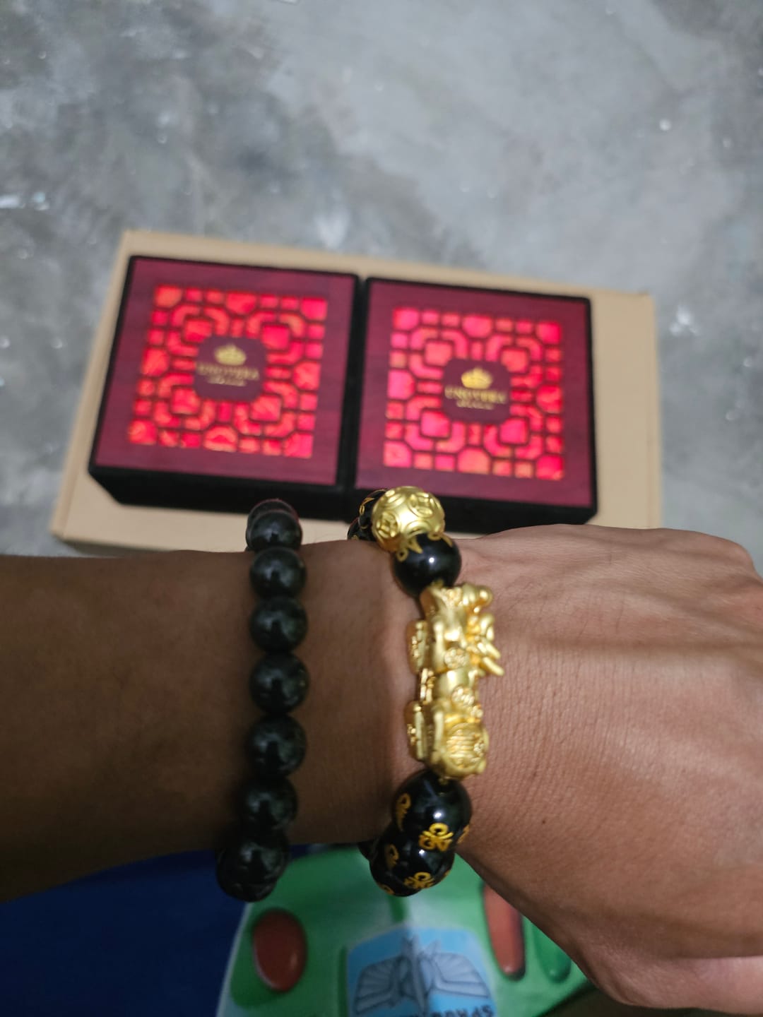 Customer photo review of Premium Black Jade for Wealth, Health & Strong Protection