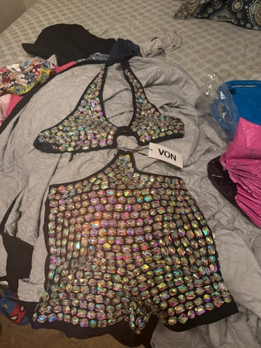 Customer photo review of Kara Embellished Playsuit
