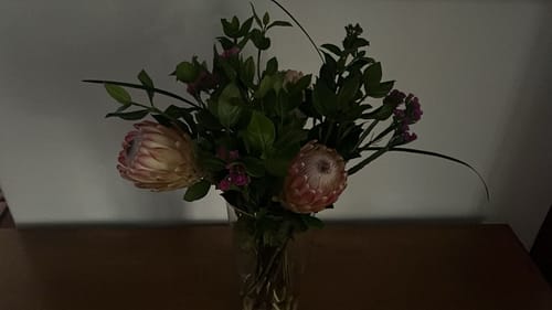 Customer photo review of Protea Garden Flower Bouquet