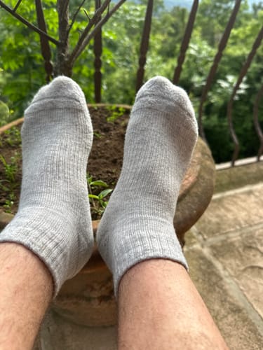 Customer photo review of Men's Alpaca Socks