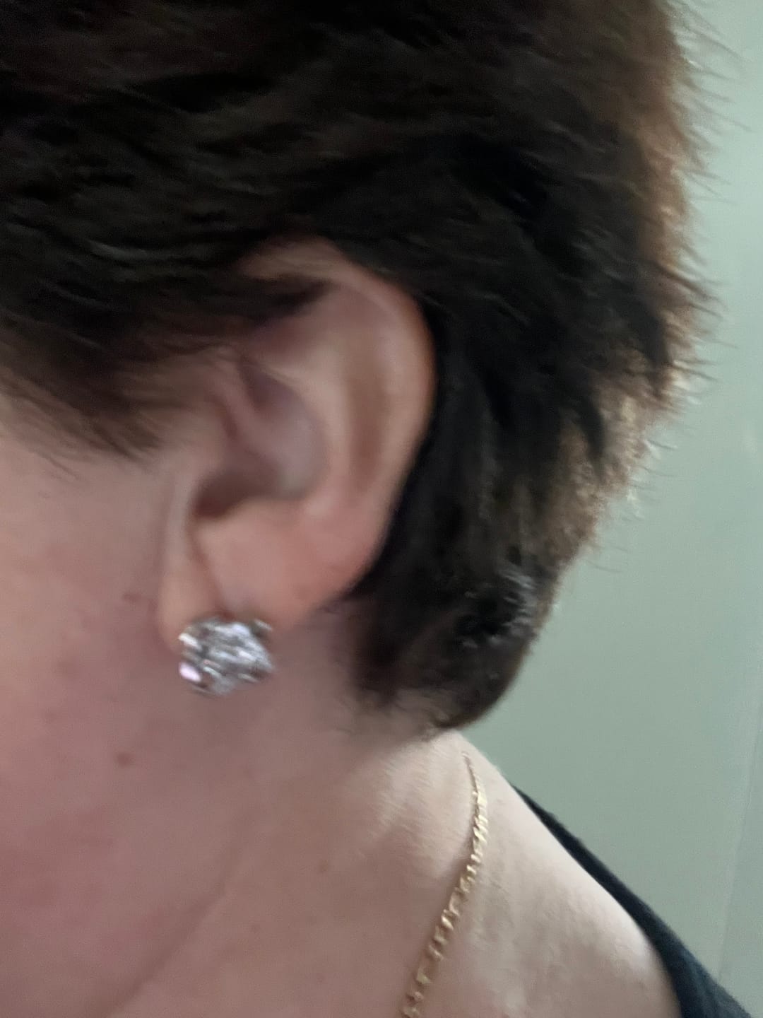 Customer photo review of Örhängen med Diamantknut