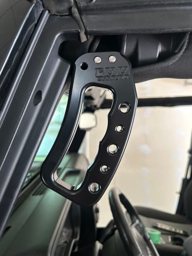 Customer photo review of CMM Offroad TJ/LJ/YJ  Billet Front Grab Handles (1987 - 2006)