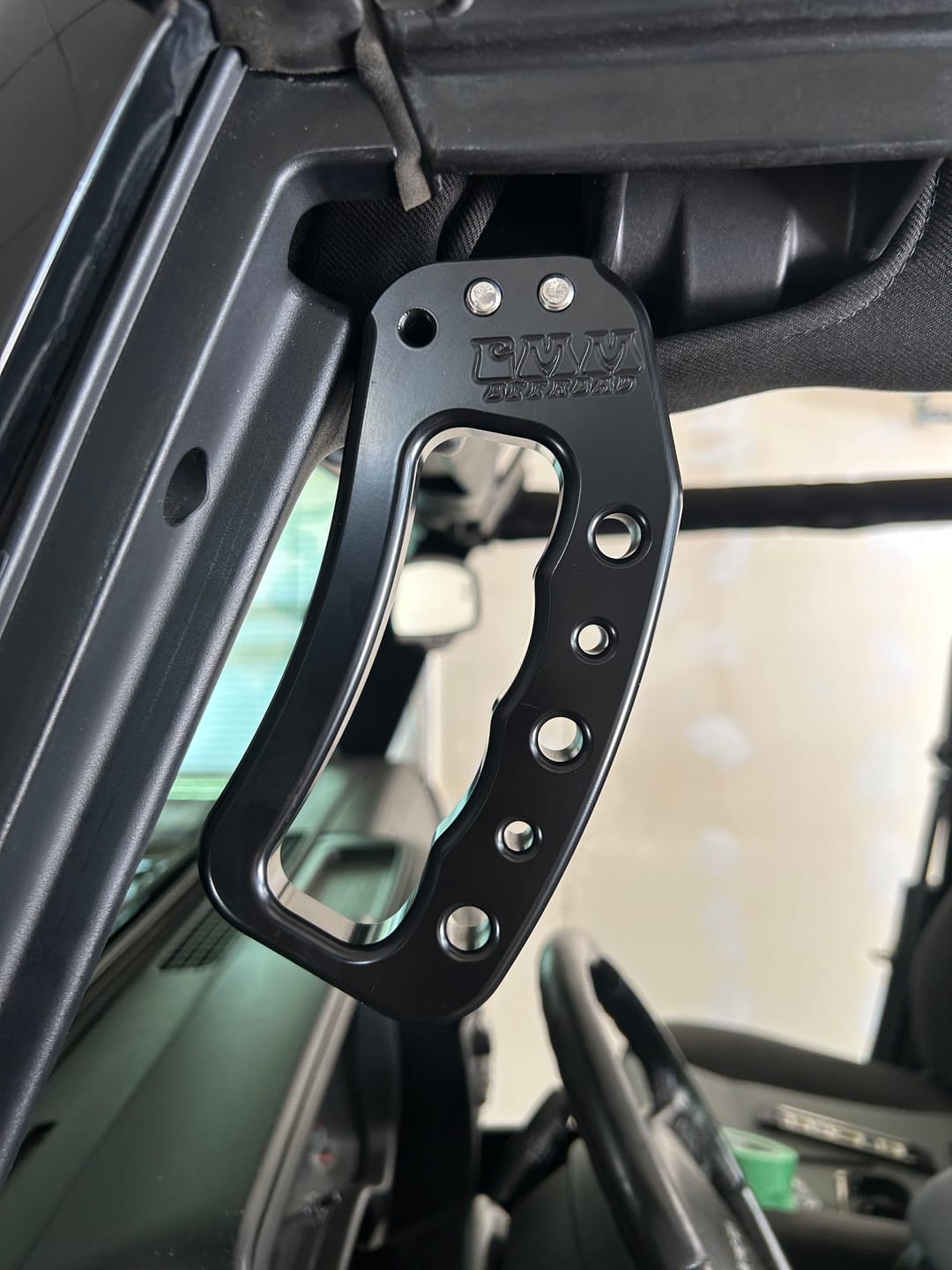 Customer photo review of CMM Offroad TJ/LJ/YJ  Billet Front Grab Handles (1987 - 2006)