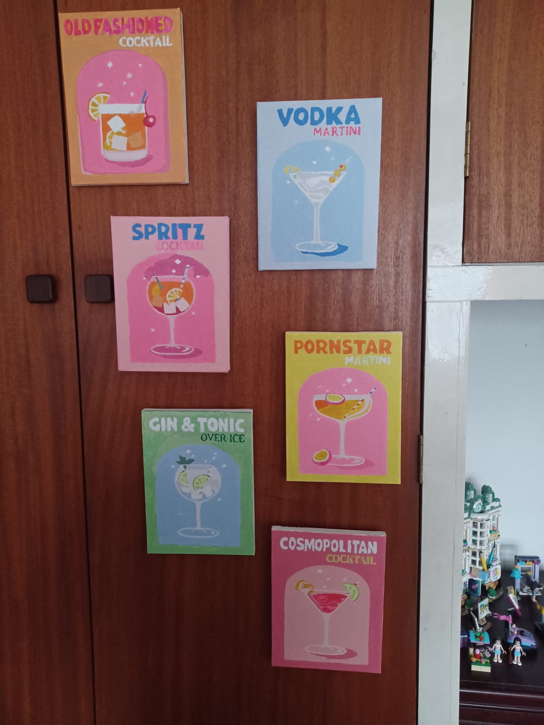 Customer photo review of 6 Mini Paintings - Colorful Cocktail Set