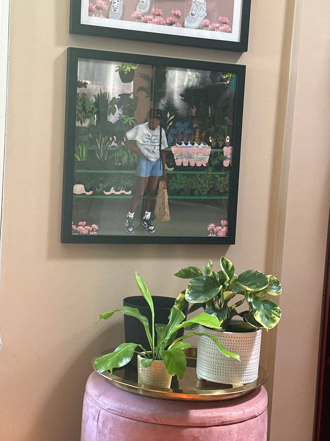 Customer photo review of FLOWER SHOP Framed poster
