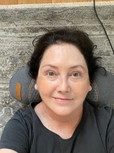 Customer photo review of Original Thera Pillow™ | Traction Massager