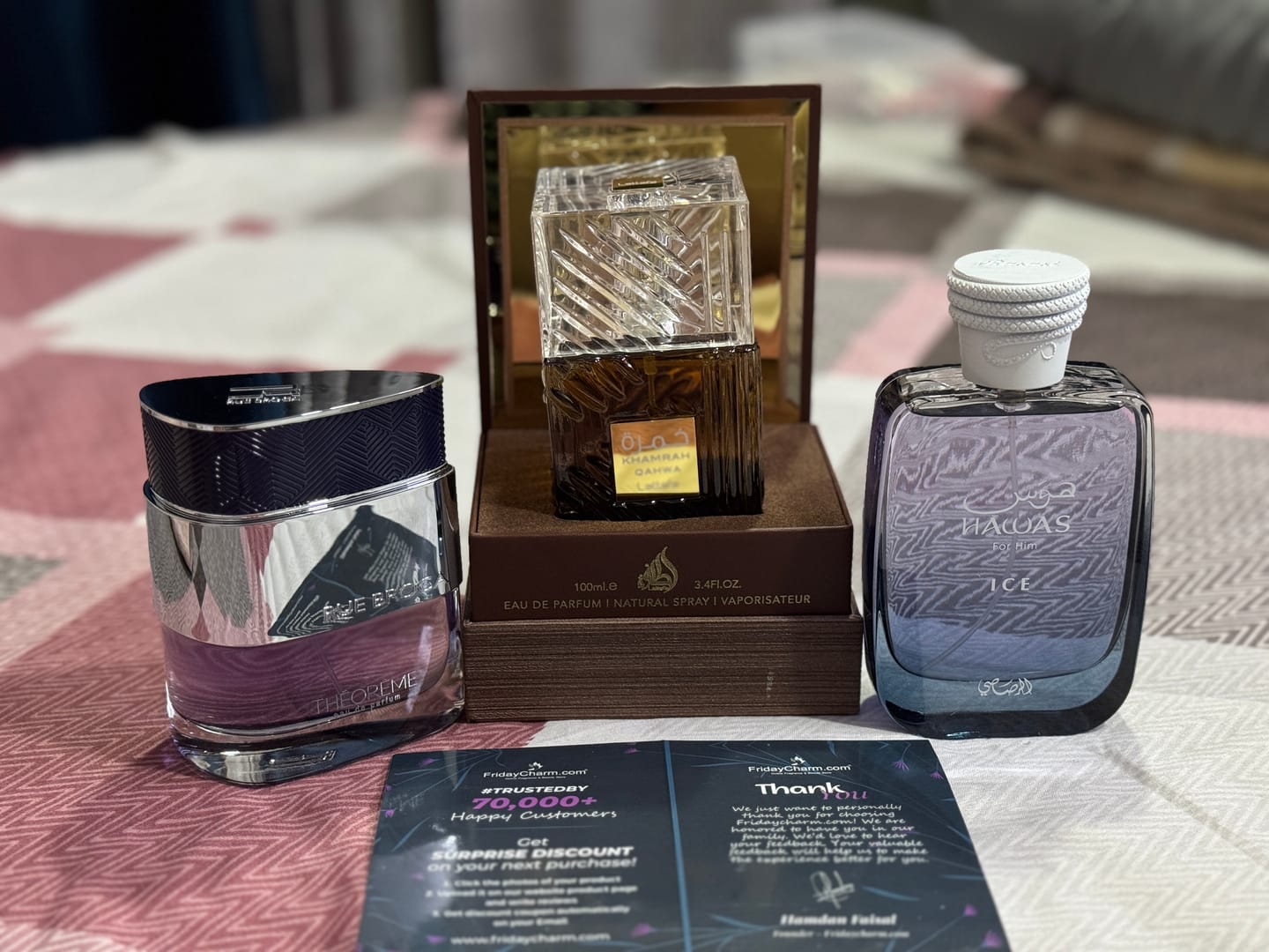 Customer photo review of Lattafa Khamrah Qahwa Eau De Parfum For Unisex