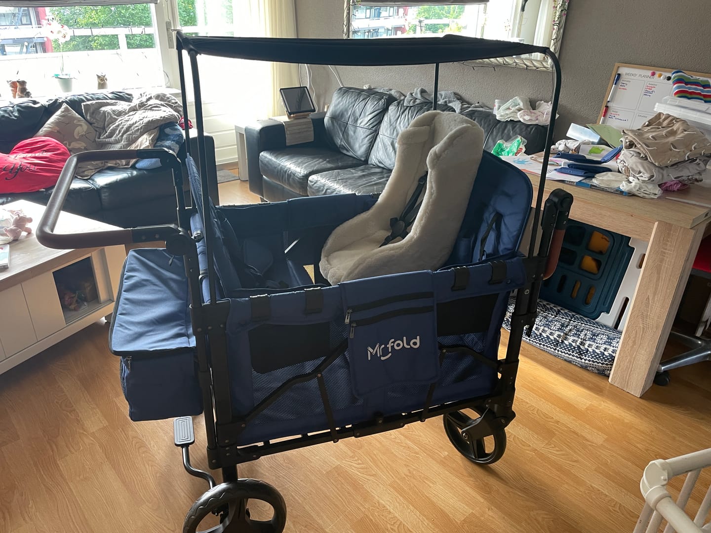 Customer photo review of P-Series Luxe 4-zits kinderkar