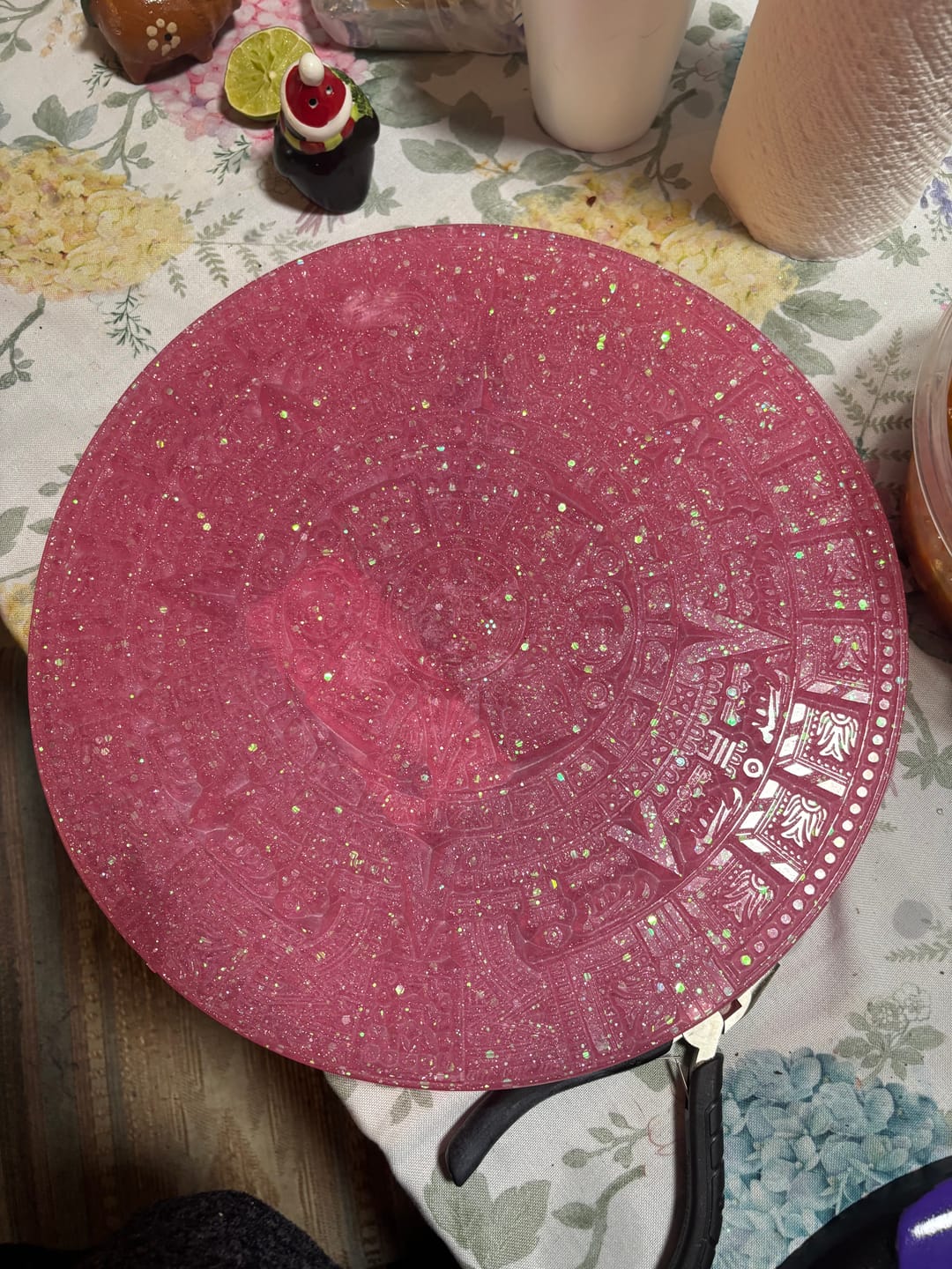 Customer photo review of Aztec / Mayan Calendar 13x3/4" - Silicone Mold