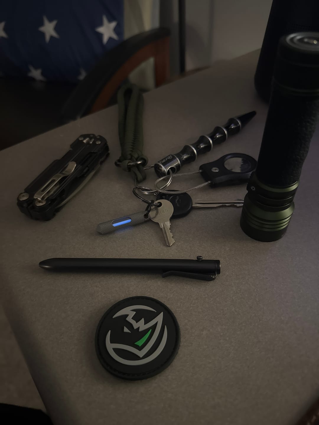 Customer photo review of The Knurled Edition Glow Fob