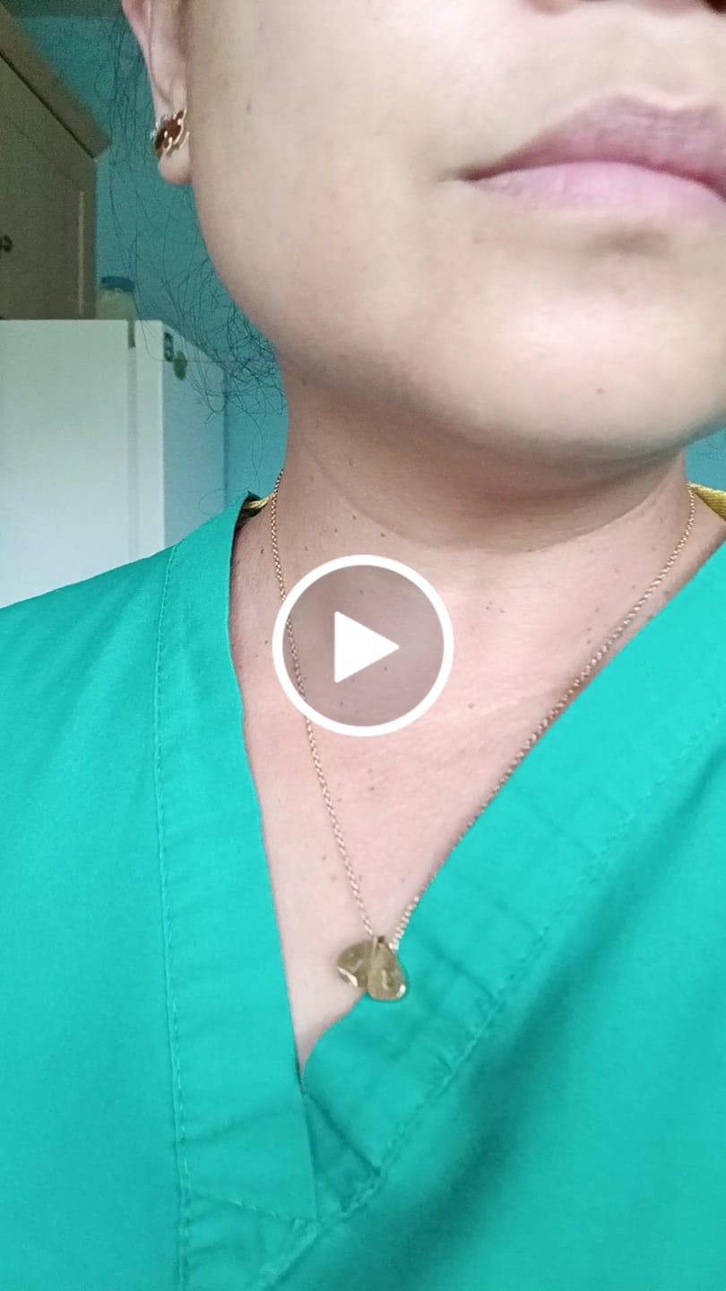 Customer video review of Teardrop Double Bead Necklace in Gold