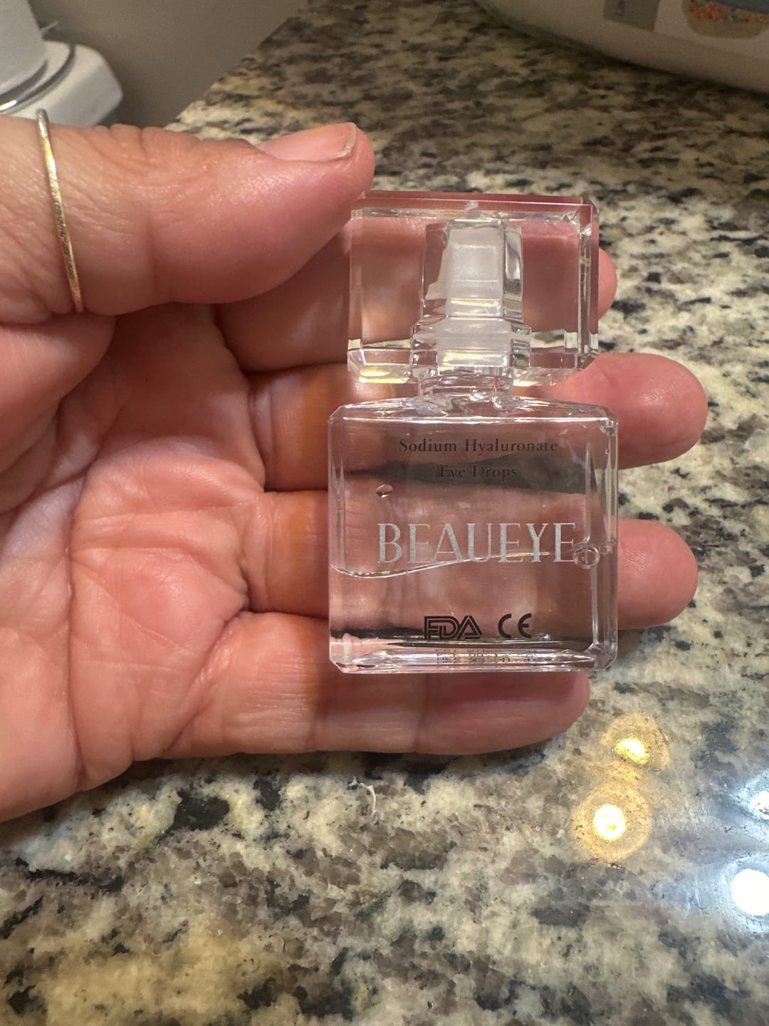 Customer photo review of BEAUEYE Audrey Sodium Hyaluronate Eye Drops (10 ml)