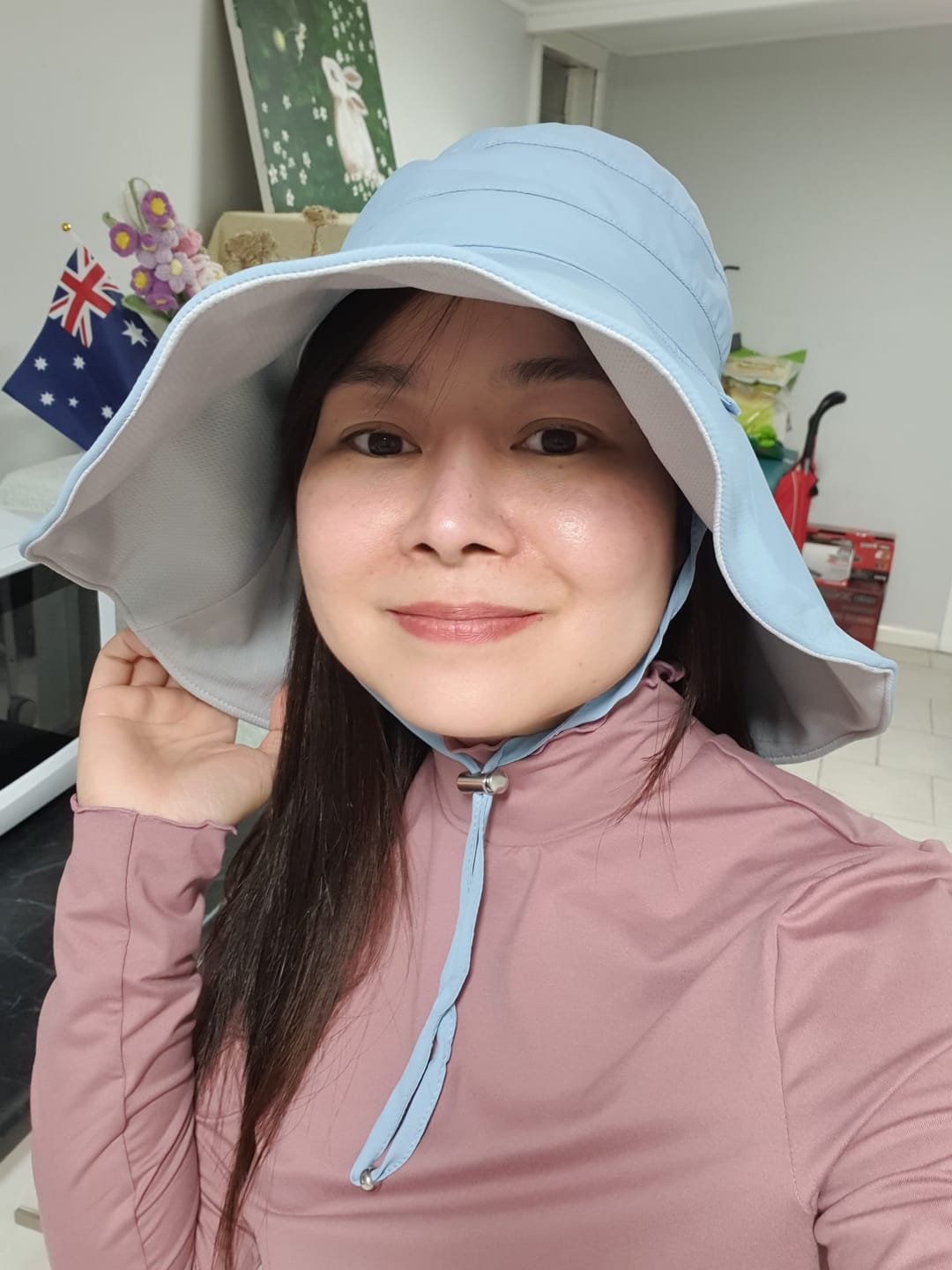 Customer photo review of Thermal Stand Collar Long Sleeve Top UPF50+