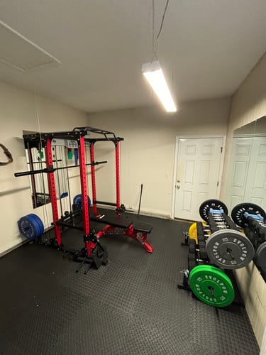 Customer photo review of EVOLPOW P3A Tank Upgraded All-in-One Power Rack Home Gym - Best Seller