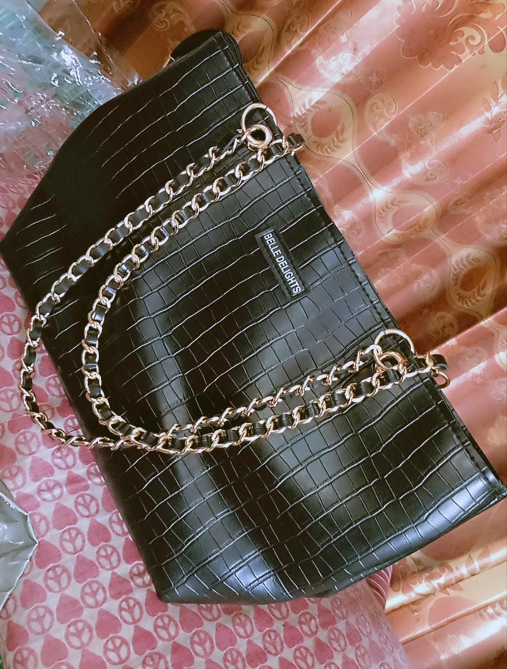 Customer photo review of Black New Wave Tote Bag