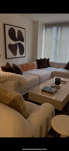 Customer photo review of Earthy Blooms Canvas Art