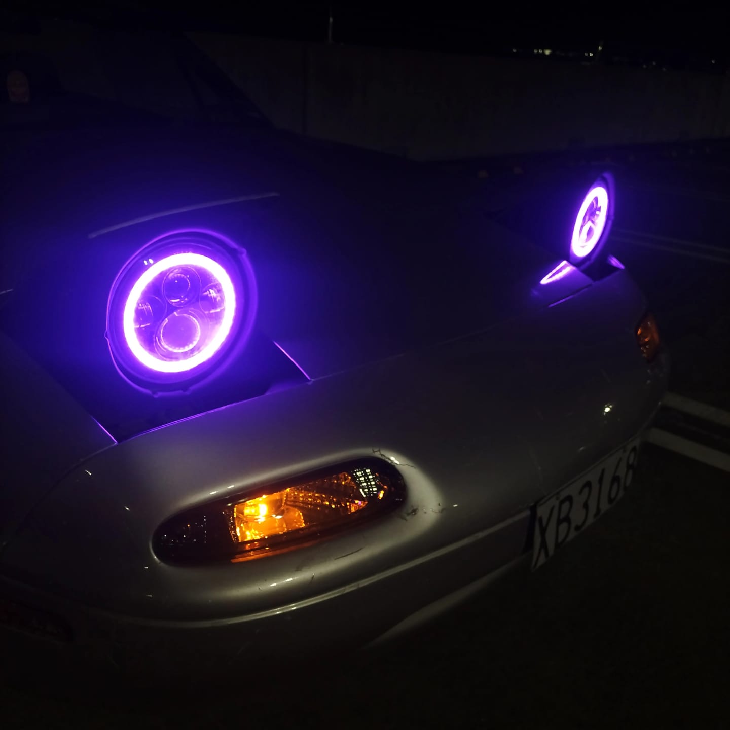 Customer photo review of 7" 'Halo' LED Colour Chasing Headlights
