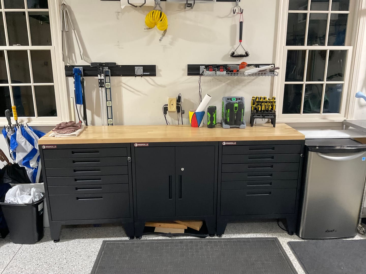Customer photo review of 84-inch Hardwood Workbench Top