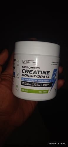 Customer photo review of Wellcore - Pure Micronised Creatine Monohydrate | Kiwi Kick (122g, 33 servings)