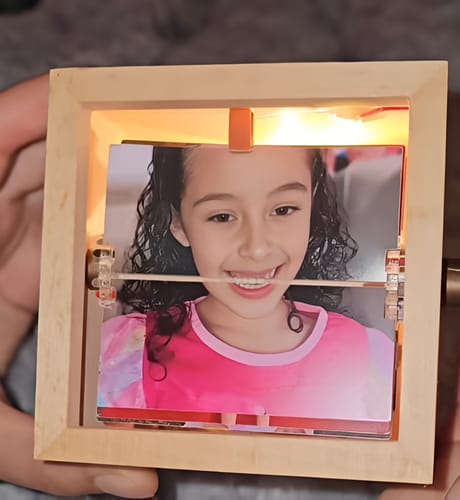 Customer photo review of Cubo di ricordi personalizzato