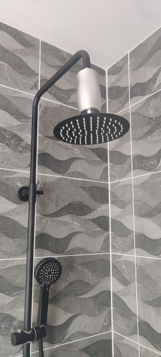 Customer photo review of The Gaia Shower Filter