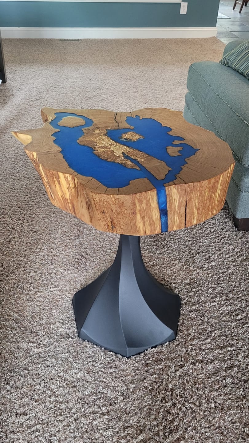 Customer photo review of End Table Base 217 Lithe 20H Modern Tulip Design