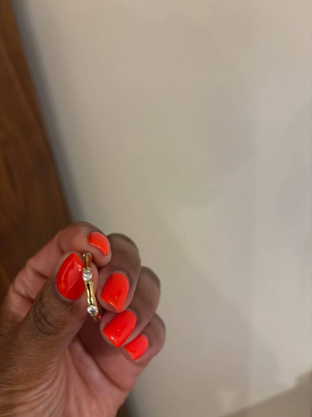 Customer photo review of Bamboo Ring With Stones