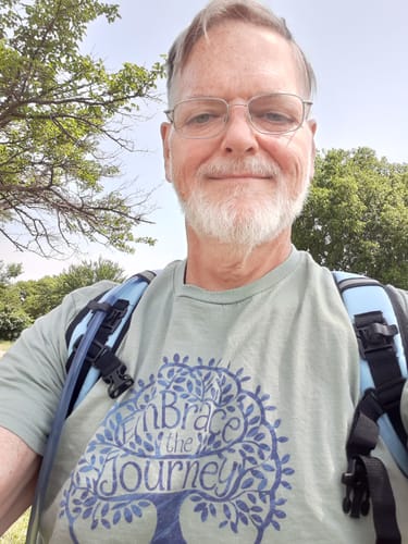 Customer photo review of Embrace The Journey T-Shirt