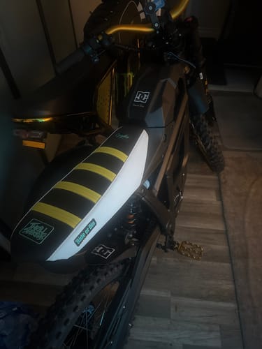 Customer photo review of Custom Seat Cover: Talaria Sting MX5
