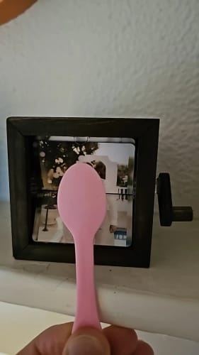 Customer photo review of Cubo di ricordi personalizzato