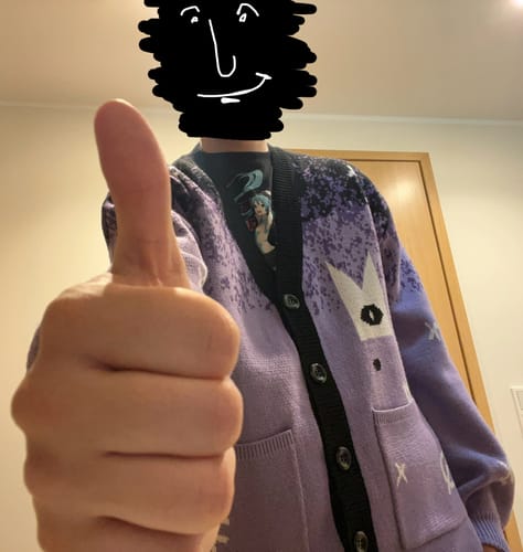 Customer photo review of Goat Cardigan