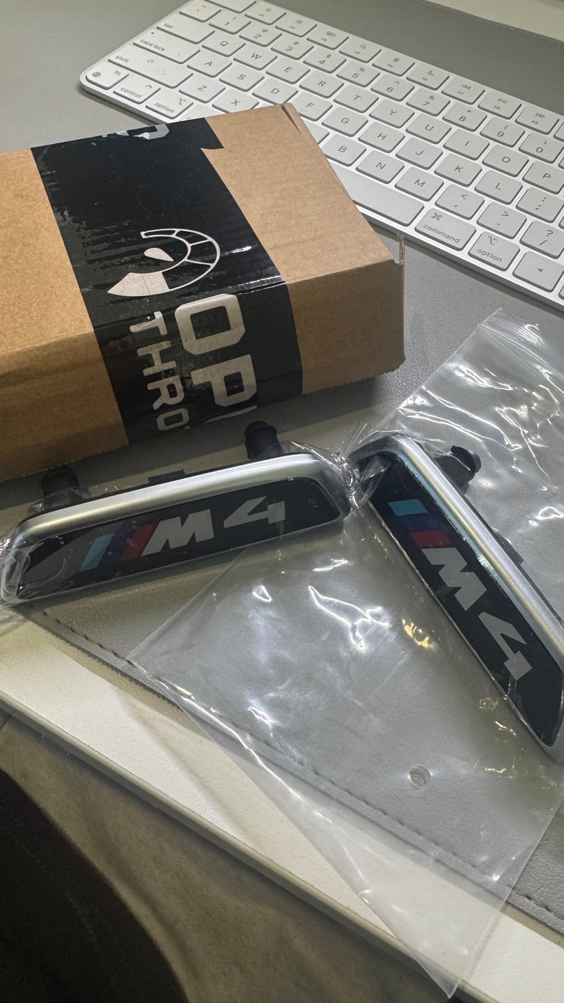 Customer photo review of ILLUMINATED SEAT EMBLEM FOR F80 M3 / F82 M4