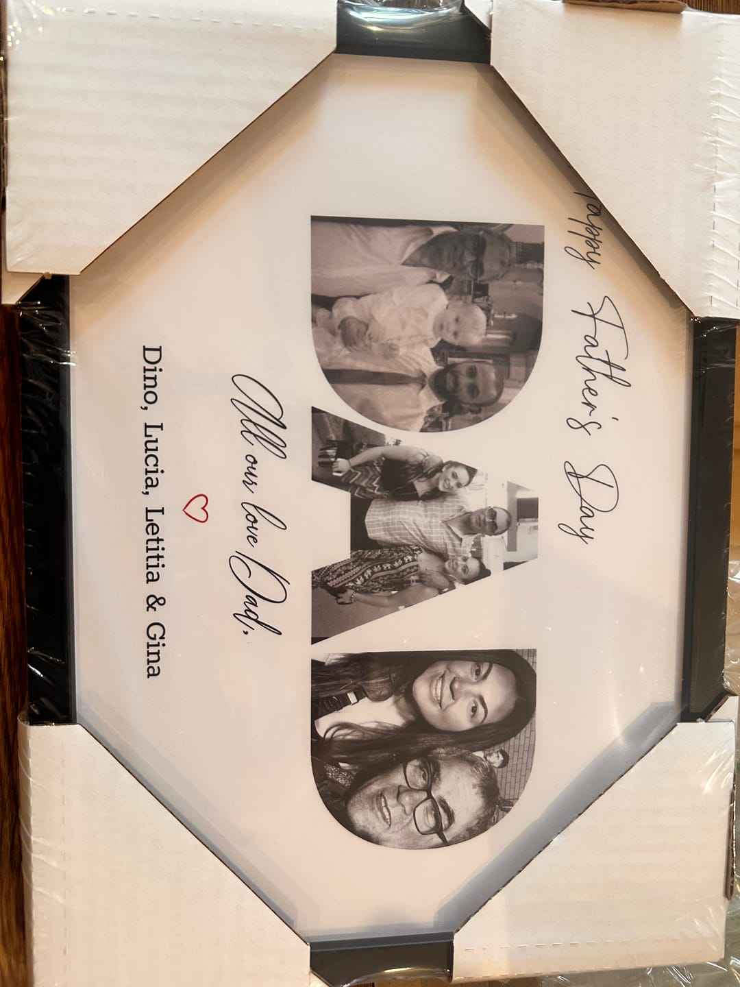 Customer photo review of Happy Dad's Day - Personalized poster