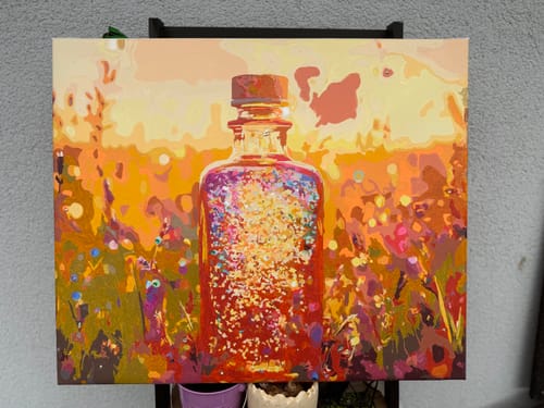 Customer photo review of Malen nach Zahlen - Magisches Flüsterndes Licht