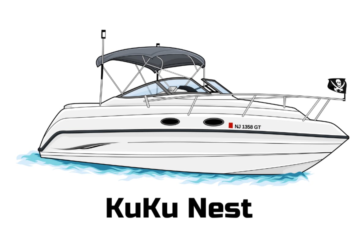 Customer photo review of Custom Digital Boat Artwork
