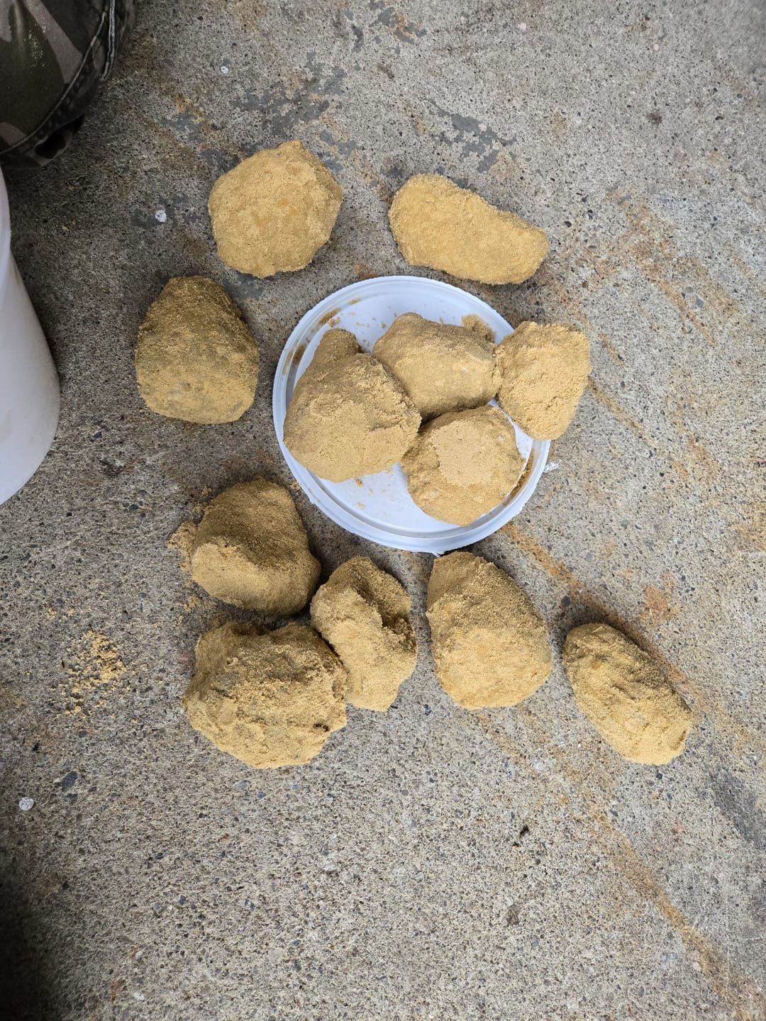 Customer photo review of Gallon Bucket of Quartz Geodes