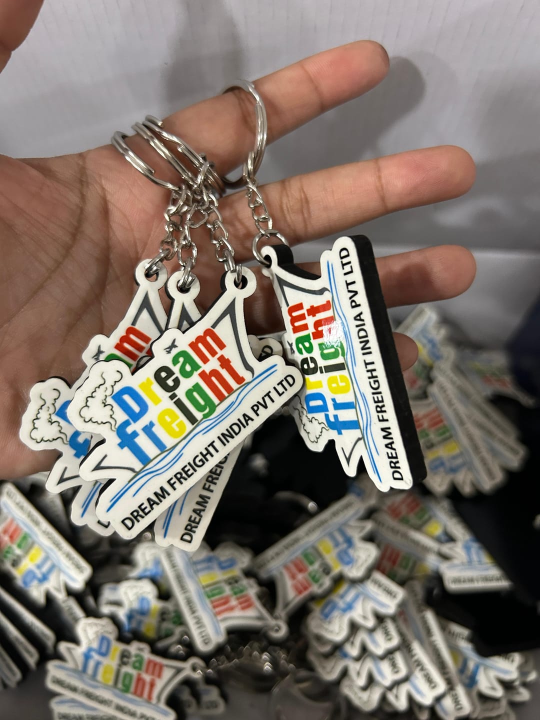 Customer photo review of Premium Customized Keychains | Best for Brand Promotion | PrintMine.in