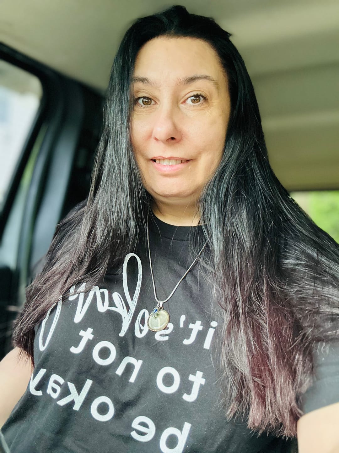 Customer photo review of It's Okay To Not Be Okay T-Shirt