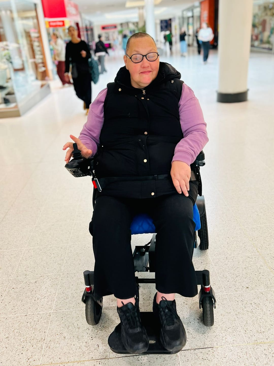 Customer photo review of Luxury Leather Seat Cushion Cover for Freedom Pro and Elite Electric Wheelchair