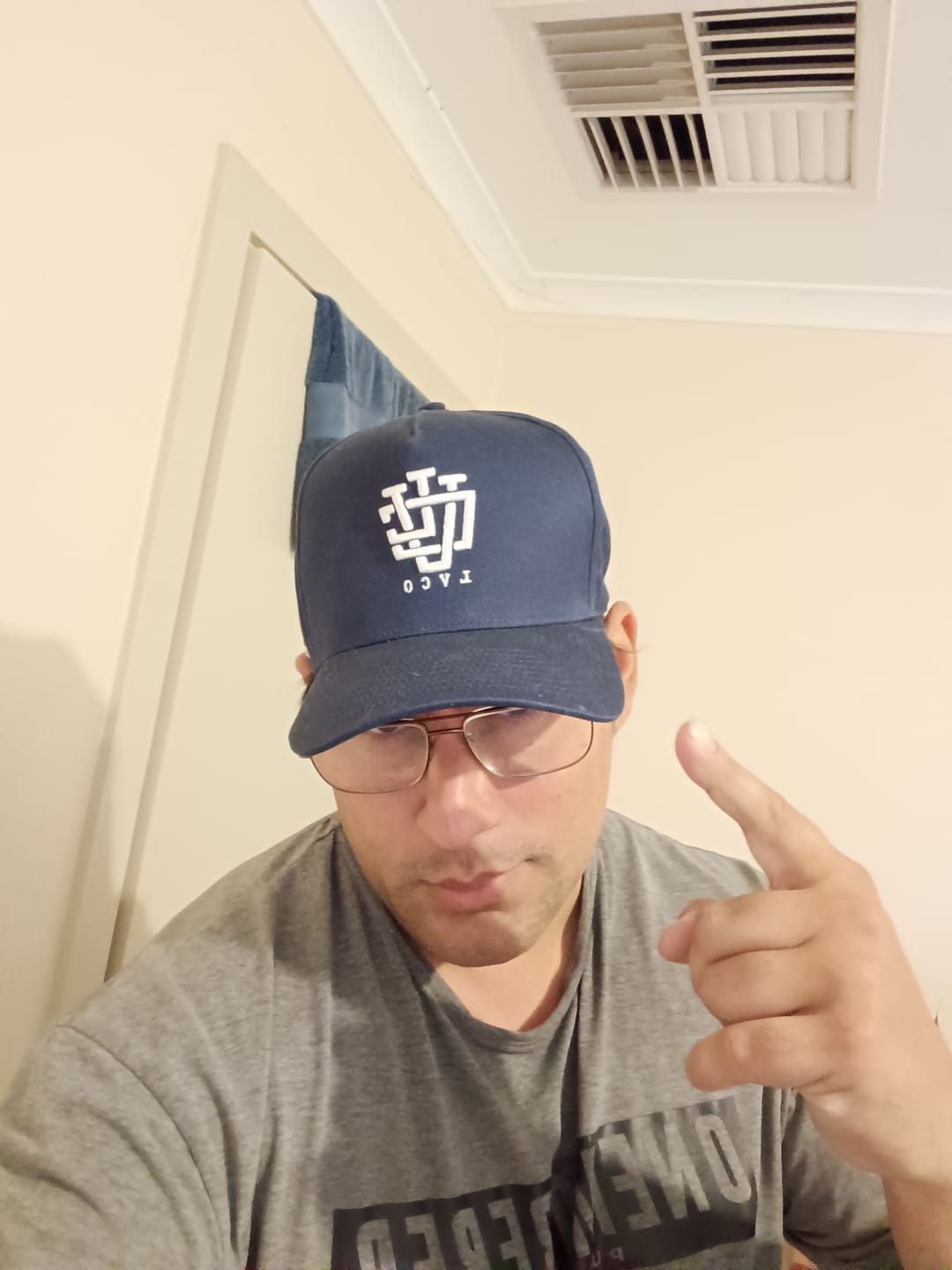Customer photo review of LVCO "Royal Blue" A-Frame Snapback