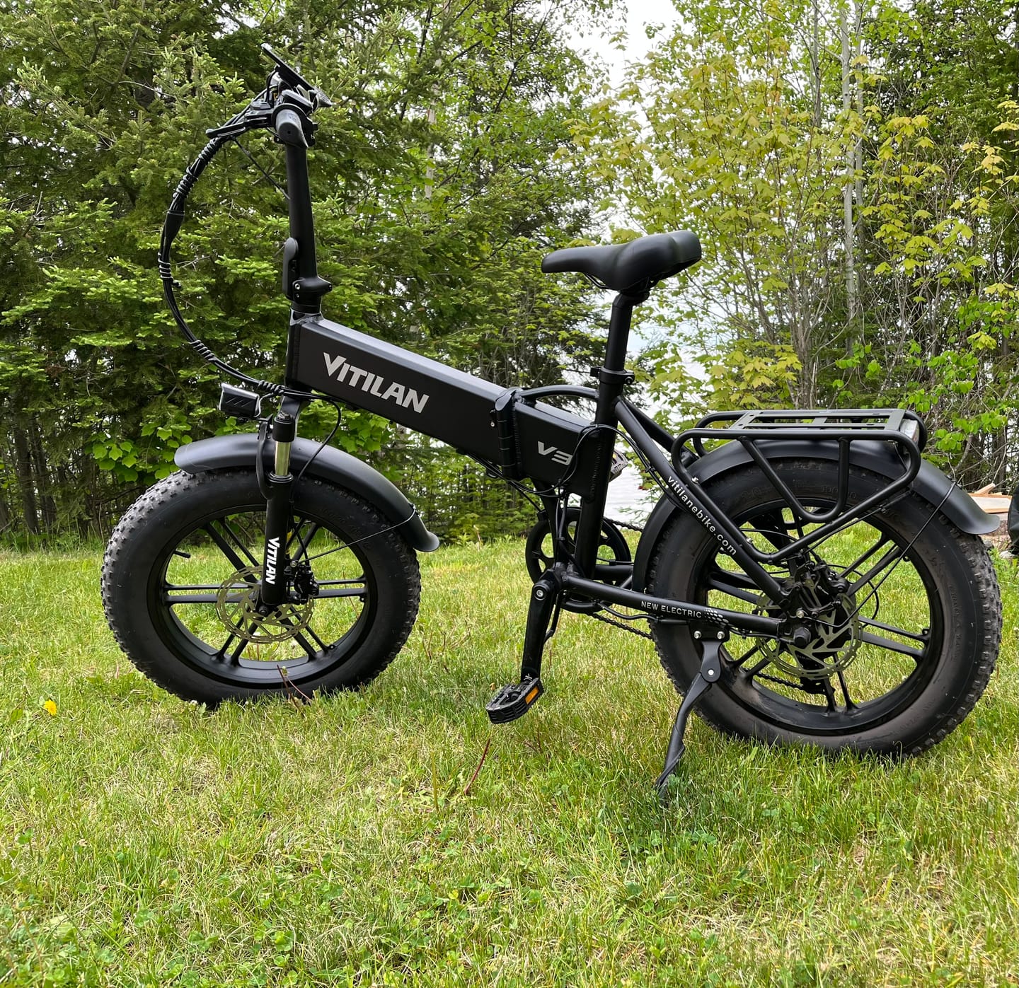 Customer photo review of V3 2.0 Folding Fat Tires Adult All Terrain Electric Bike